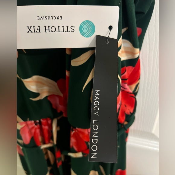 Maggy London Lottie Knit Crop floral Jumpsuit, Sz 2 Stitch Fix, NWT retails $88 - Picture 5 of 10